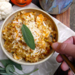 White Cheddar Pumpkin Cauliflower Barley Risotto