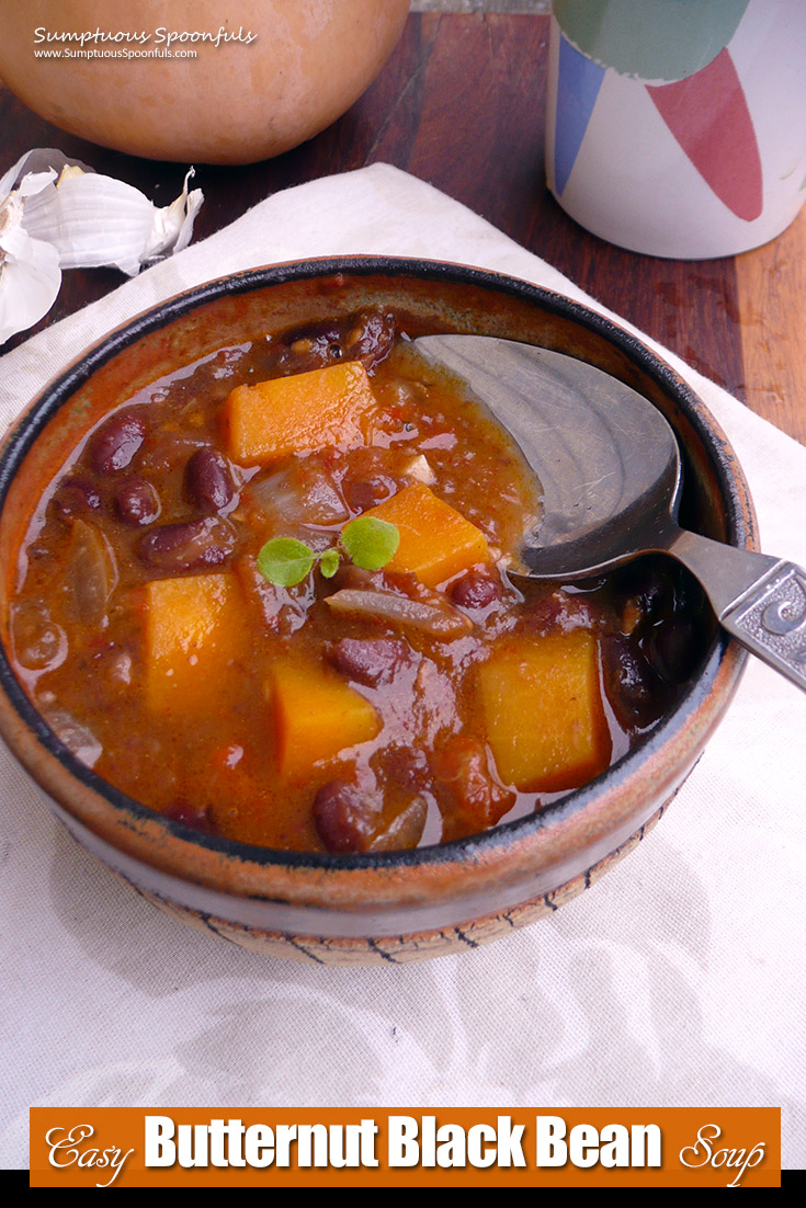 Easy Butternut Black Bean Soup