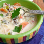 Green Chile Chicken Wild Rice Soup