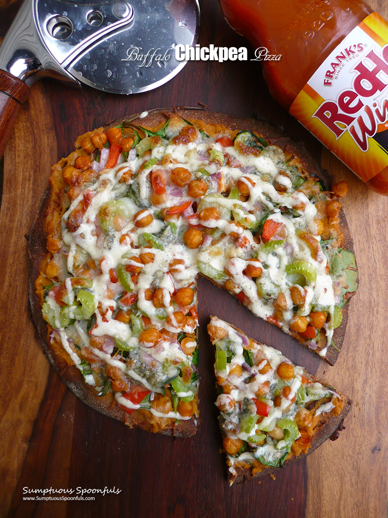 Buffalo Chickpea Pizza