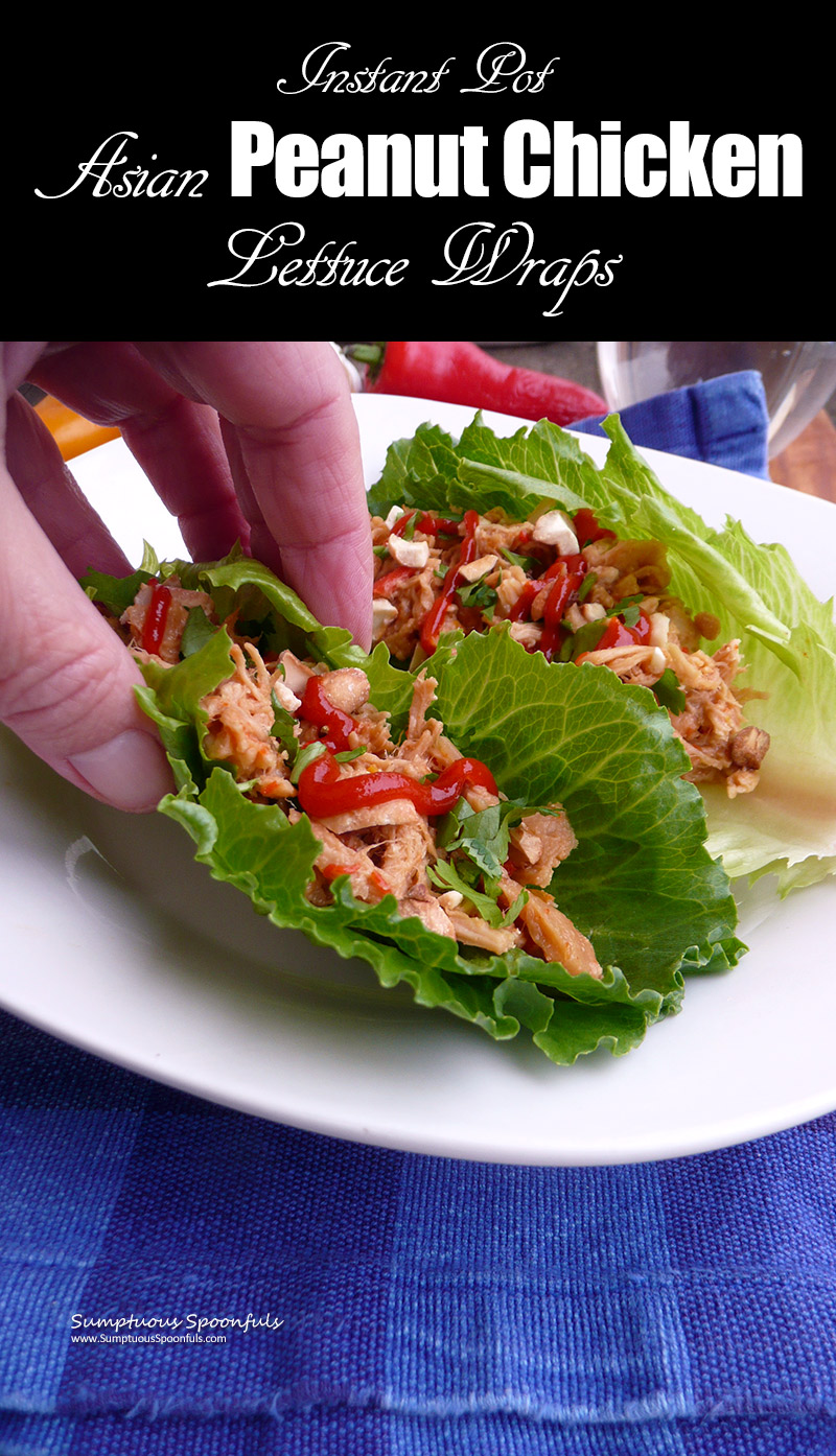 Instant Pot Asian Peanut Chicken Lettuce Wraps