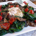 Spinach Mushroom Breakfast Skillet