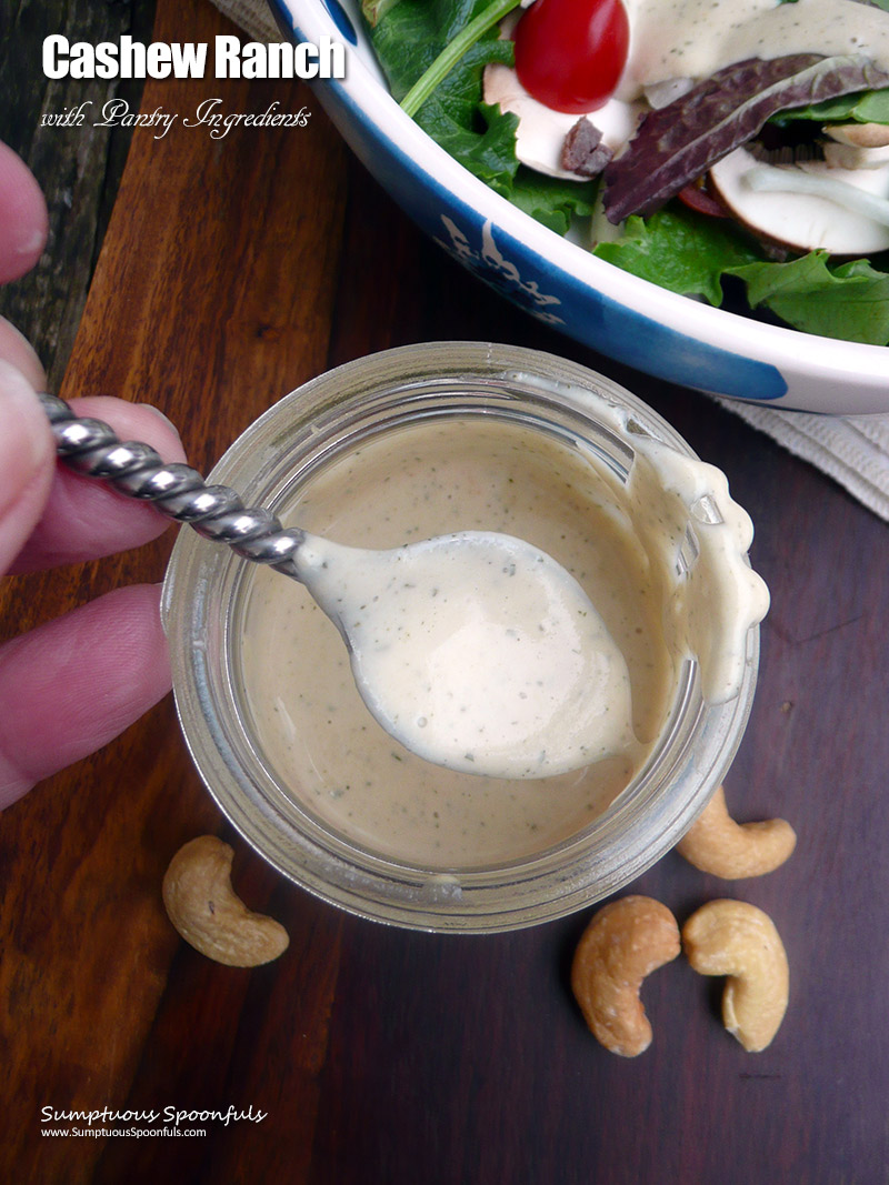 Cashew Ranch made with Pantry Ingredients