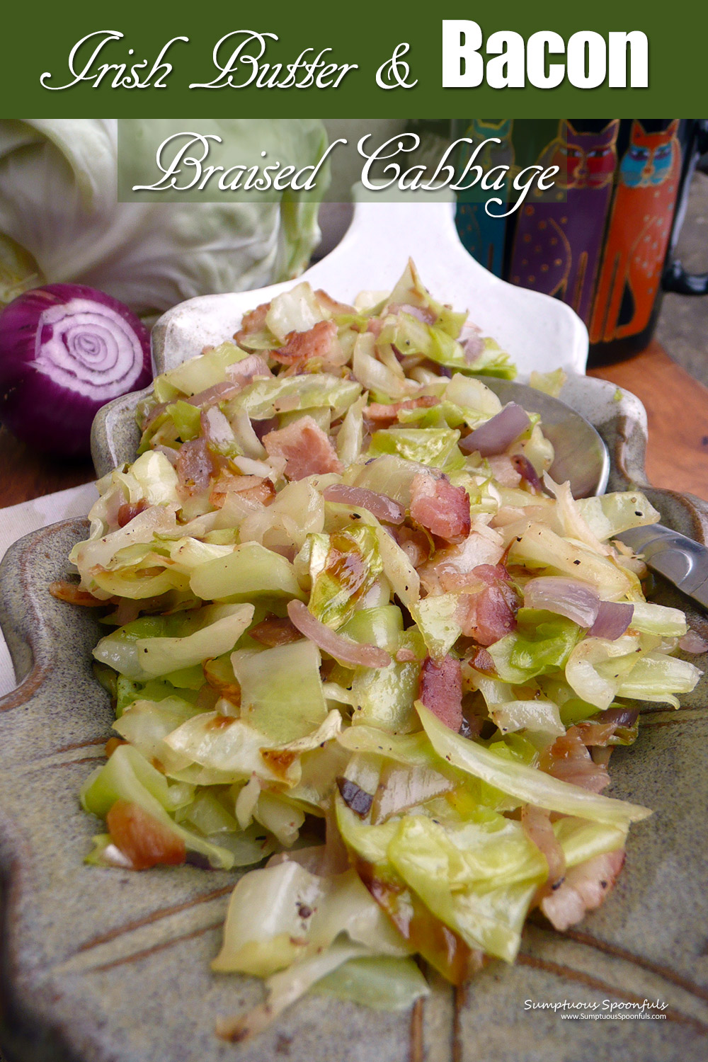 Irish Butter & Bacon Braised Cabbage