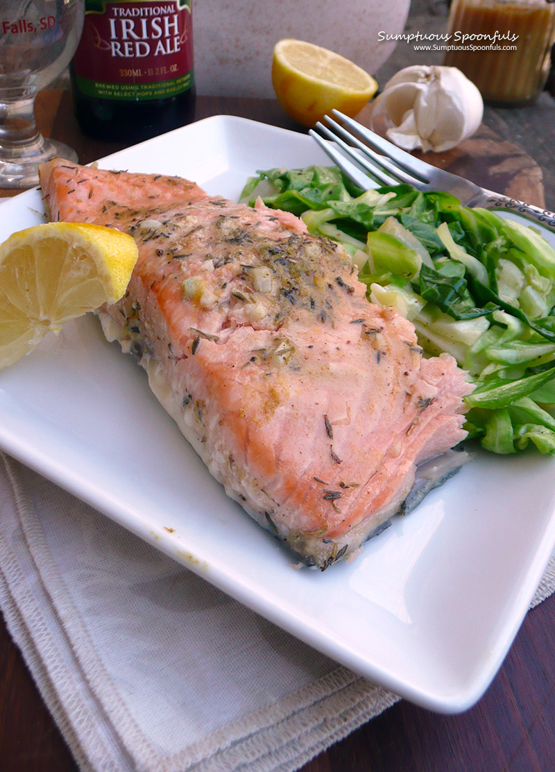 Irish Whiskey Roasted Salmon