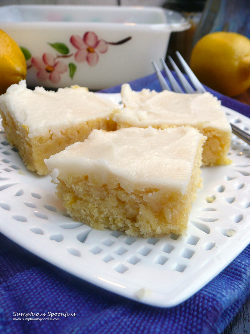 Lively Lemon Cake Bars