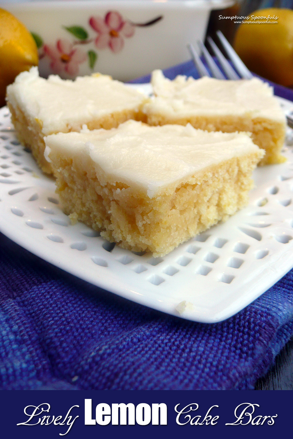 Lively Lemon Cake Bars