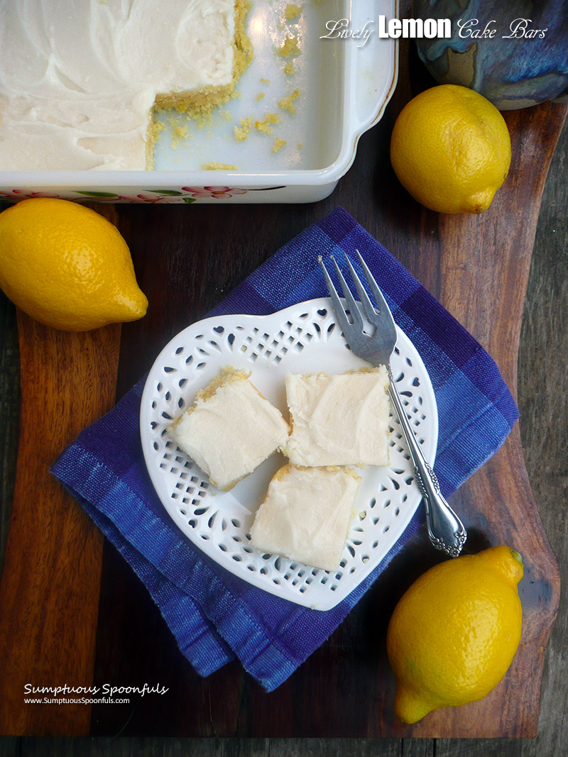 Lively Lemon Cake Bars