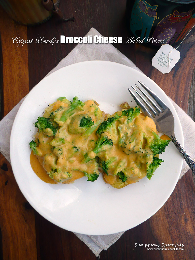 Copycat Wendy's Broccoli Cheese Baked Potato