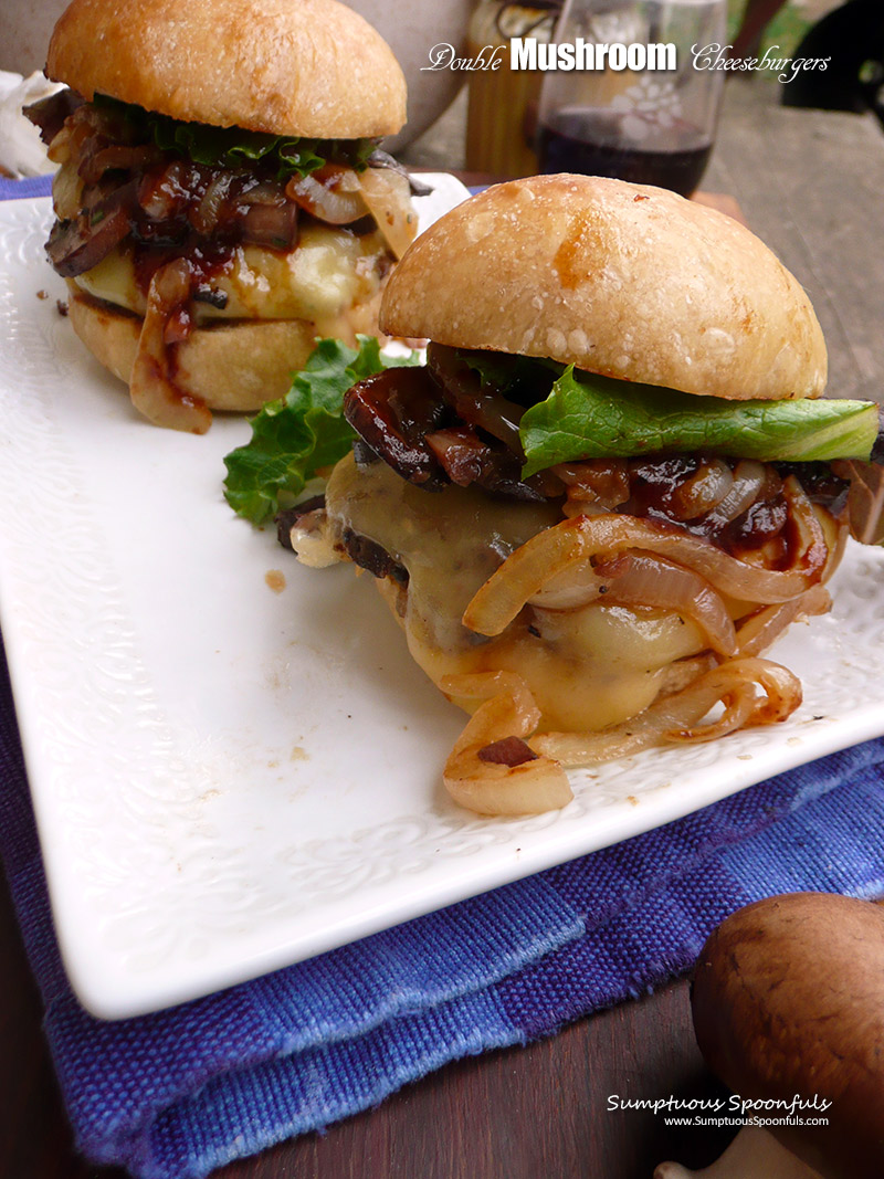 Double Mushroom Cheeseburgers