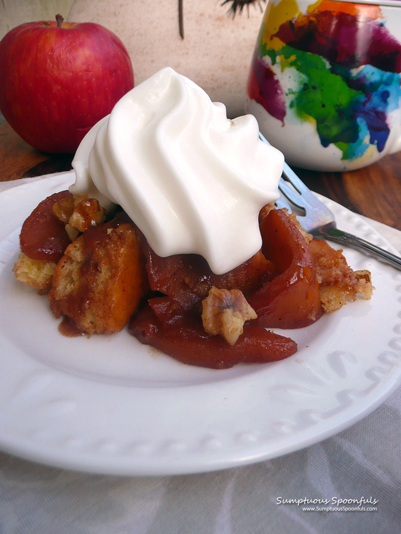 Leftover Biscuit Apple Cobbler