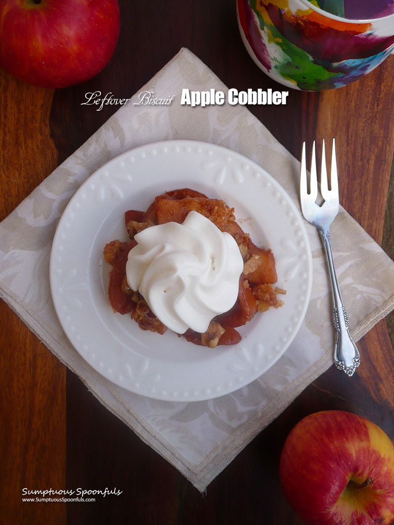 Leftover Biscuit Apple Cobbler