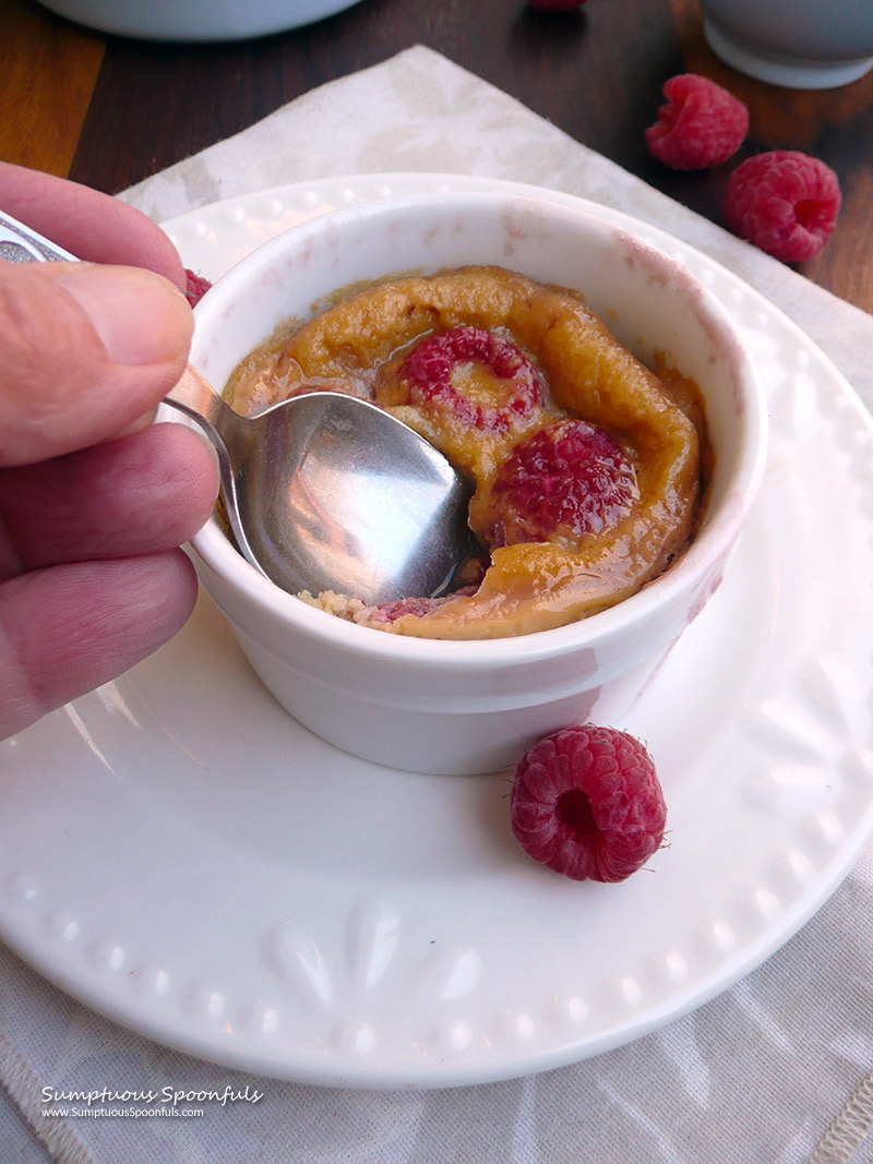 French Raspberry Custard (Clafouti) for Two 