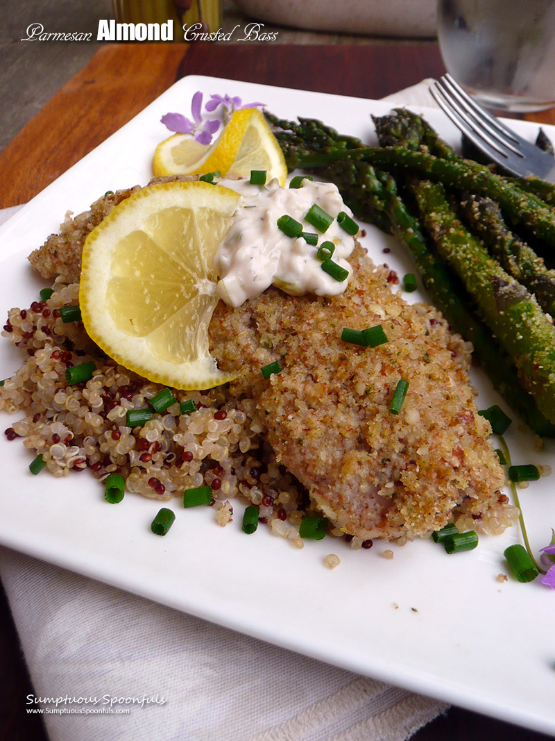 Parmesan Almond Crusted Bass