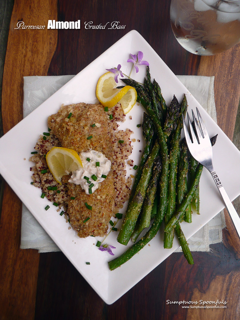 Parmesan Almond Crusted Bass