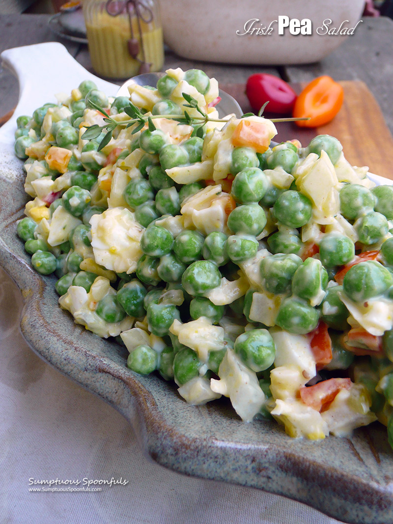 Irish Pea Salad | Sumptuous Spoonfuls