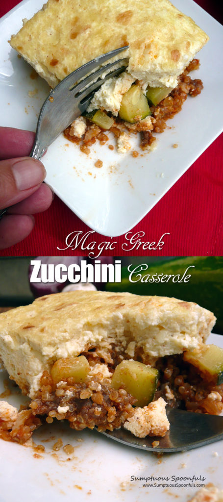 Magic Greek Zucchini Casserole - long image for pinning