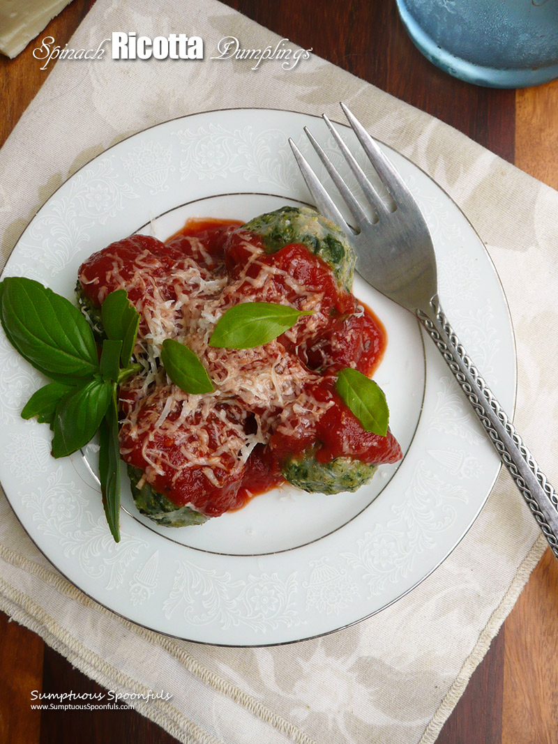 Spinach Ricotta Dumplings recipe photo