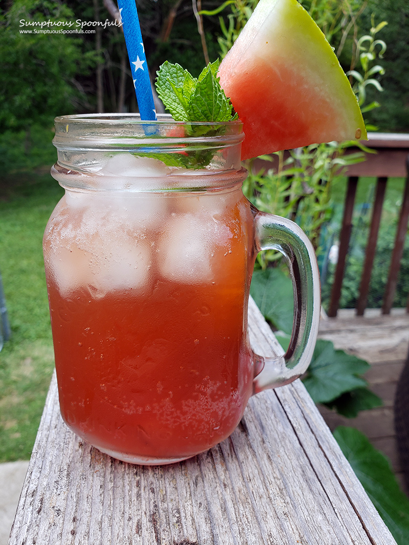 Sparkling Peach Iced Tea