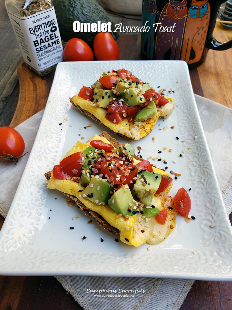 Omelet Avocado Toast #Breakfast #Quick #HeartHealthy