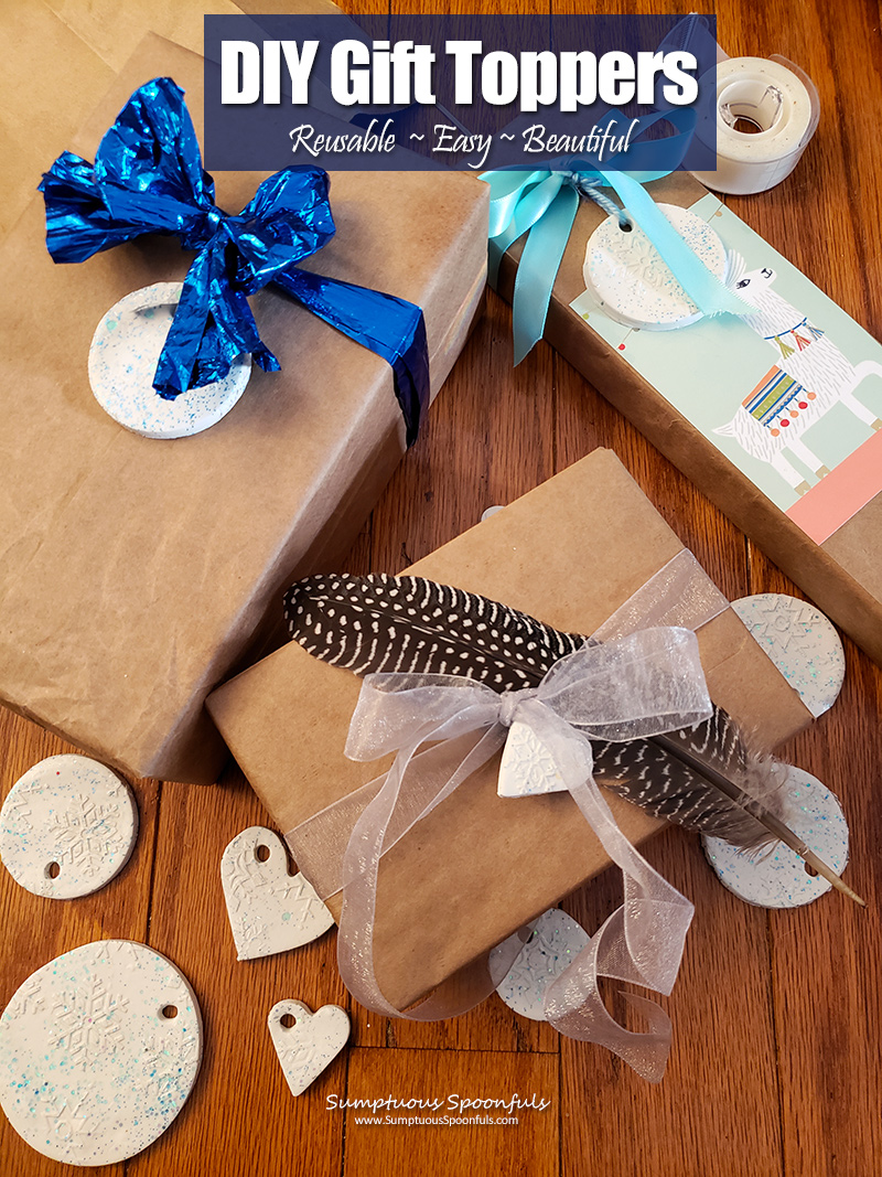 DIY Gift Toppers/Gift Tags & 30+ Homemade Gift Ideas