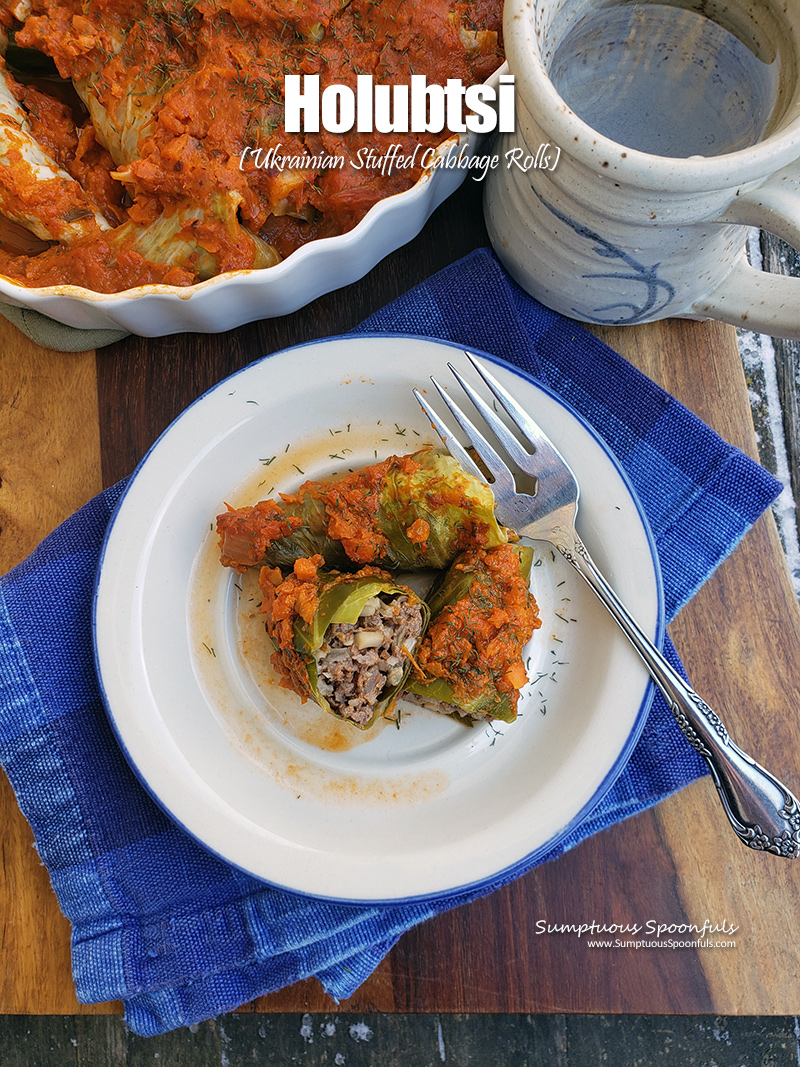 Holubtsi Ukrainian Stuffed Cabbage Rolls