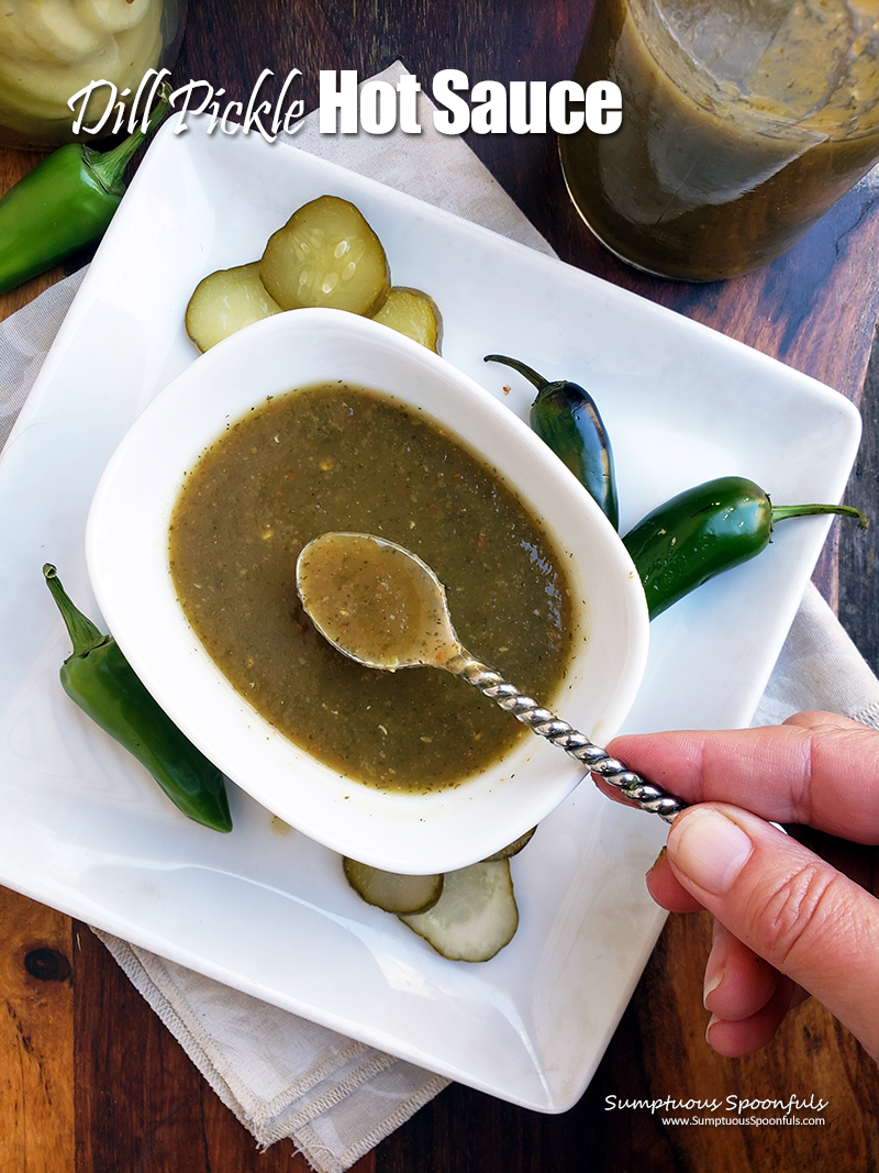 Super Quick Blender 10minute Dill Pickle Hot Sauce Sumptuous Spoonfuls