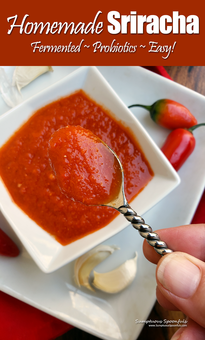 Homemade Sriracha - so easy to make, so beautiful, and so delicious!