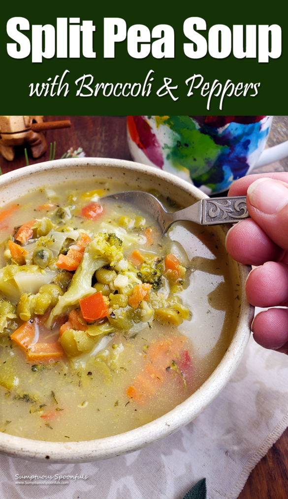 A Fresh New Start: Split Pea Soup with Peppers & Broccoli | Sumptuous ...