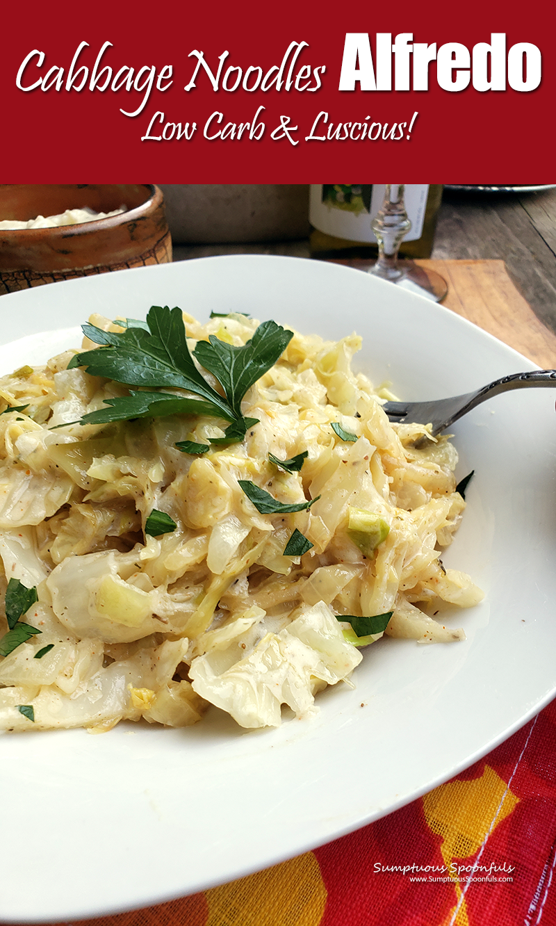 Cabbage Noodles Alfredo 